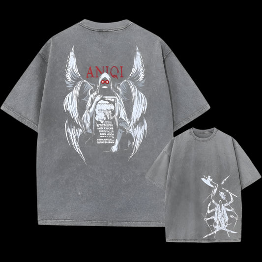 Fallen Wings Oversized T-Shirt – Dark Vintage Streetwear