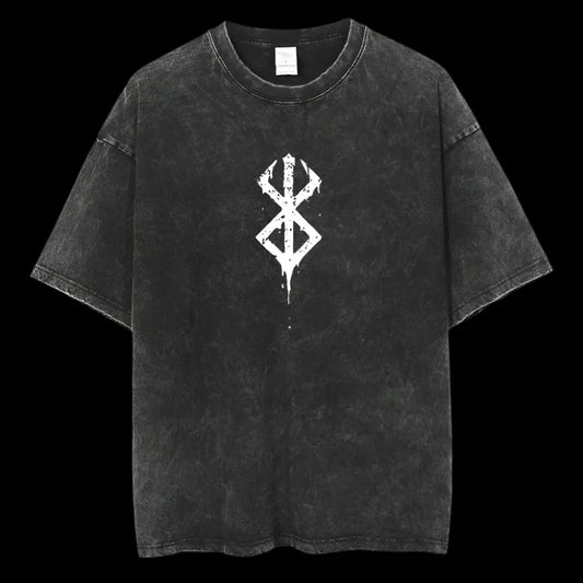 Marked Warrior Oversized T-Shirt – Tribal Symbol Gymwear
