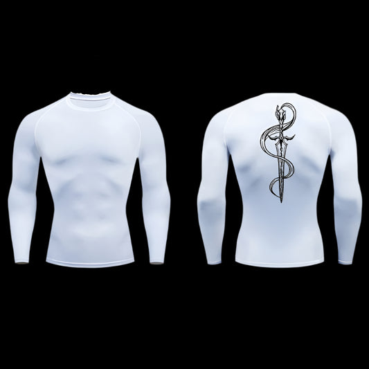 Serpent Blade Compression Shirt – Long Sleeve Gymwear