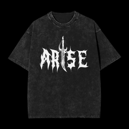 ARISE Oversized Vintage T-Shirt – Black
