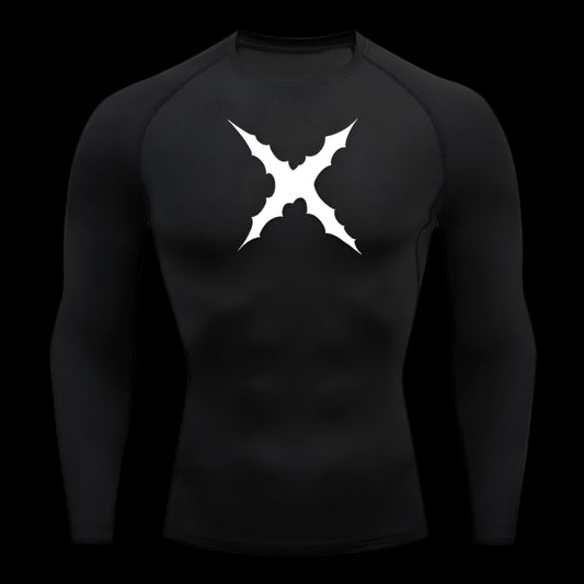 Cross Scar Compression Shirt – Long Sleeve