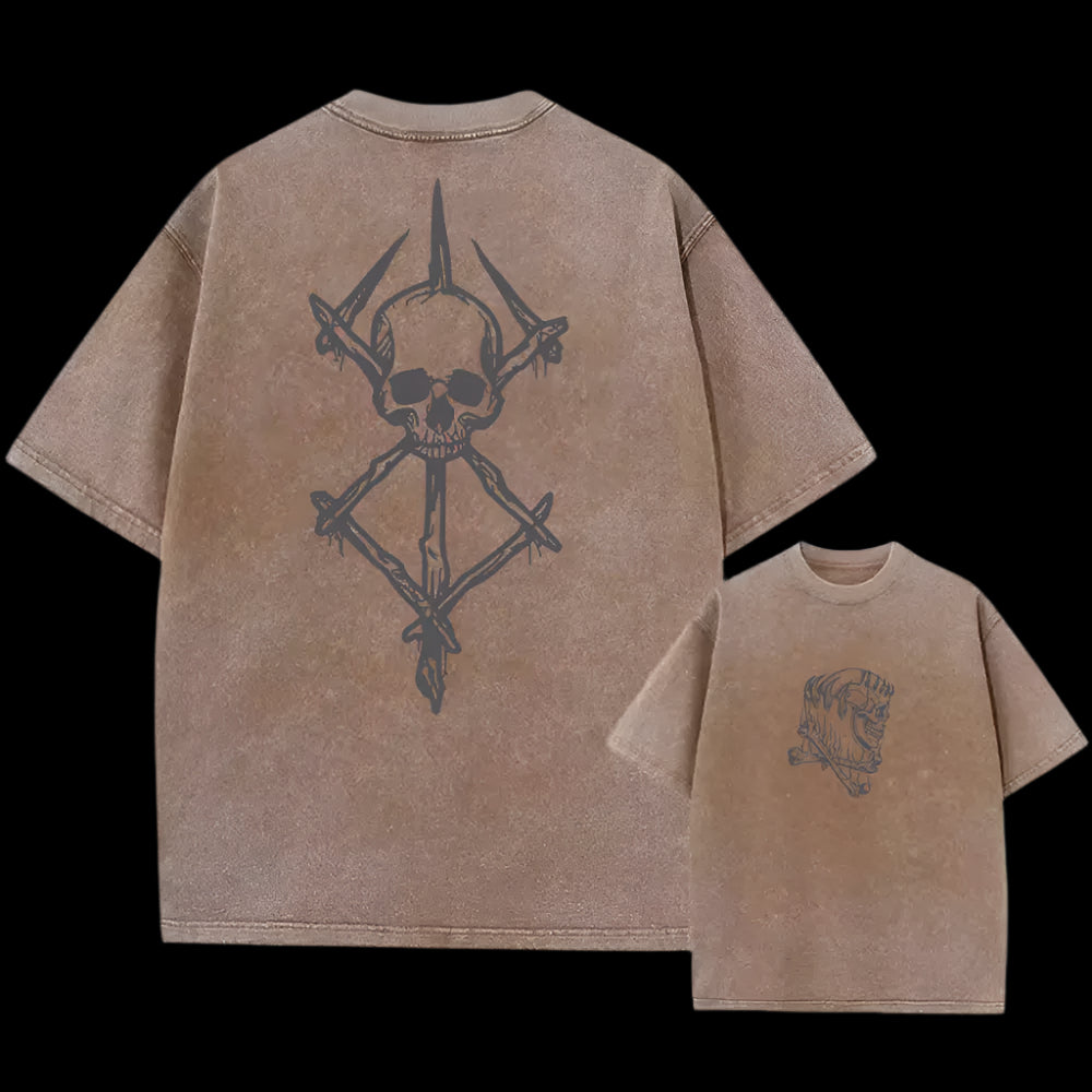 Cipher Mark Oversized Vintage T-Shirt