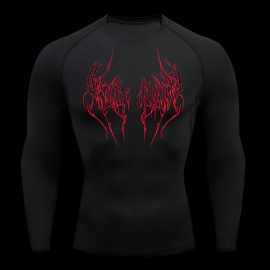 Bloodscript Compression Shirt – Long Sleeve Performance Top