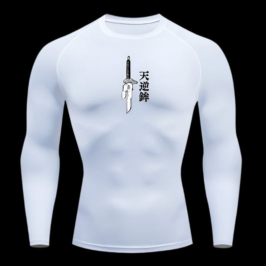 Silence. Strength Compression Long Sleeve Shirt – Dark Fighter Gymwear