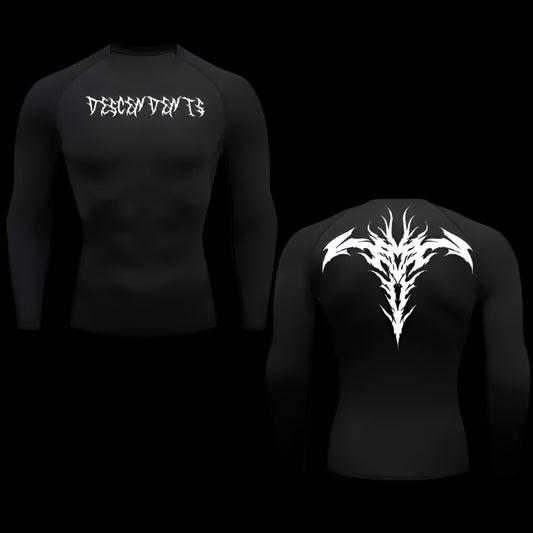 Bloodscript Compression Shirt – Long Sleeve Performance Top