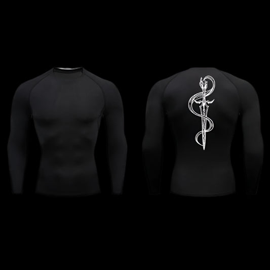 Serpent Blade Compression Shirt – Long Sleeve Gymwear