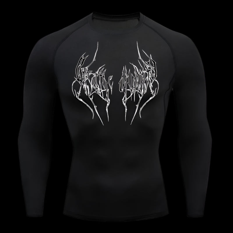 Bloodscript Compression Shirt – Long Sleeve Performance Top