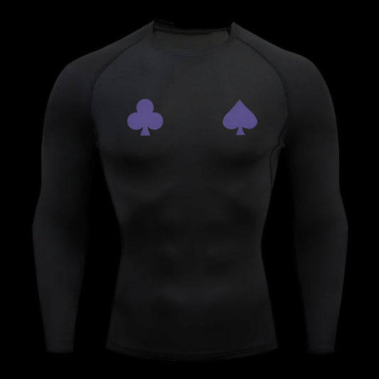 Jester Emblem Compression Shirt – Long Sleeve Gym Fit