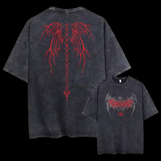 Y2K Skeleton Washed T-Shirt