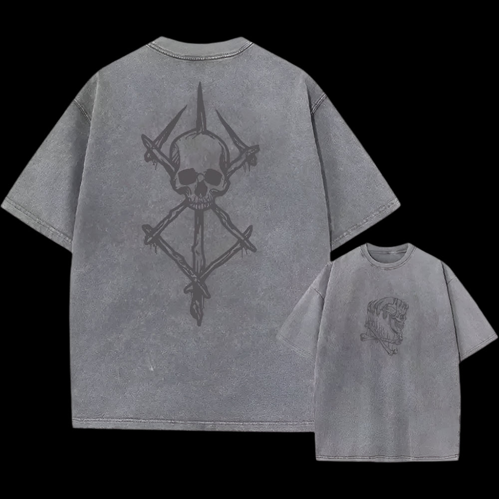 Cipher Mark Oversized Vintage T-Shirt