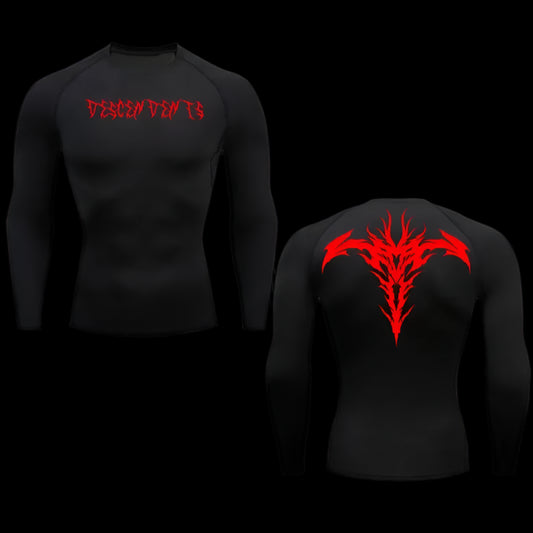 Bloodscript Compression Shirt – Long Sleeve Performance Top