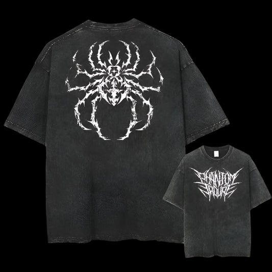 Chrollo Oversized T-Shirt – Gothic Vintage Spider Tee