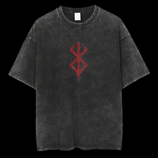 Marked Warrior Oversized T-Shirt – Tribal Symbol Gymwear