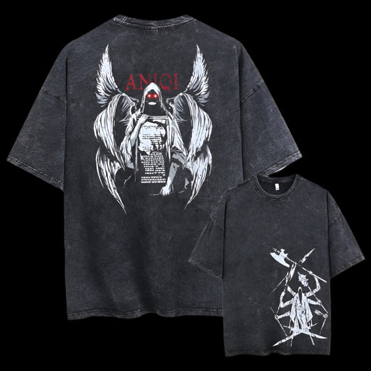 Fallen Wings Oversized T-Shirt – Dark Vintage Streetwear
