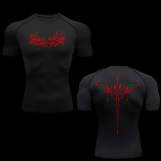 Inferno Script Compression Tee - Short Sleeve