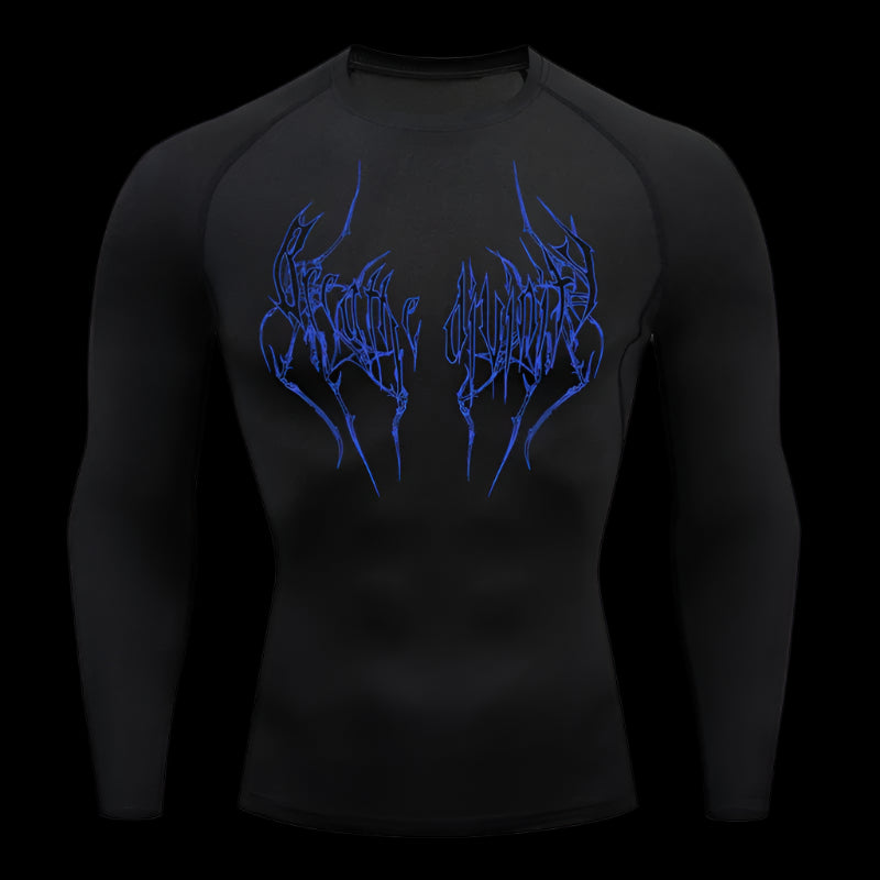 Bloodscript Compression Shirt – Long Sleeve Performance Top