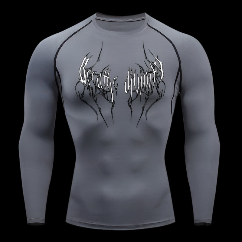 Bloodscript Compression Shirt – Long Sleeve Performance Top