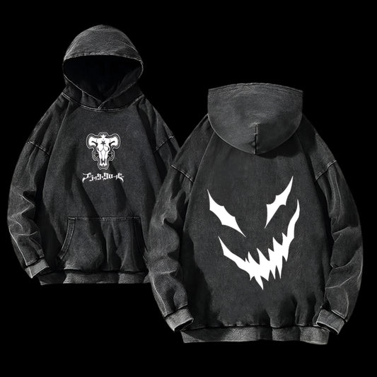 Void Fang Oversized Hoodie – Cursed Grin