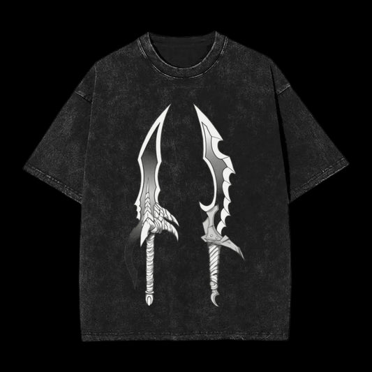 Oversized Shadow Slayer Tee – Dark Vintage Style