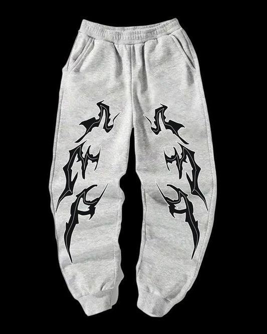 Black Flame Pants – Streetwear Joggers