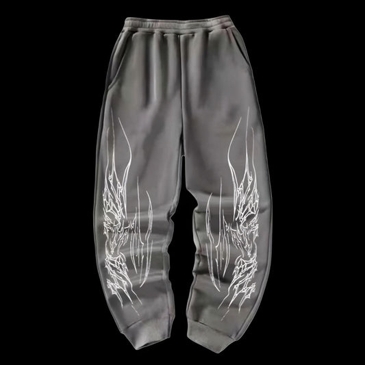 Shadow Thorns Pants – Oversized Tribal Gym Pants