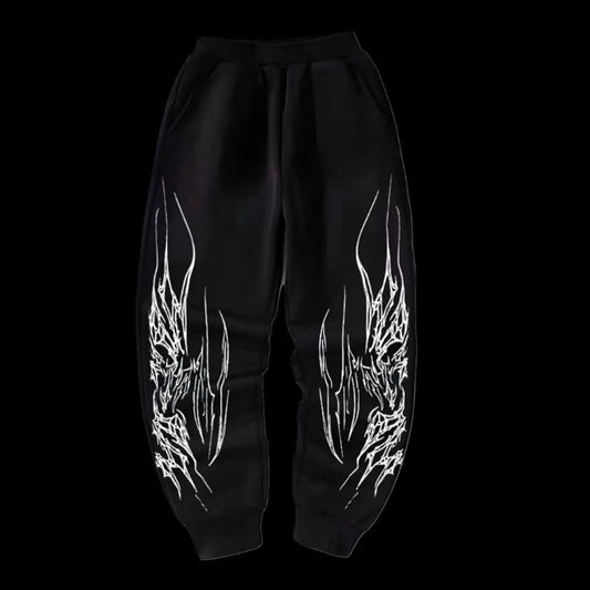 Shadow Thorns Pants – Oversized Tribal Gym Pants