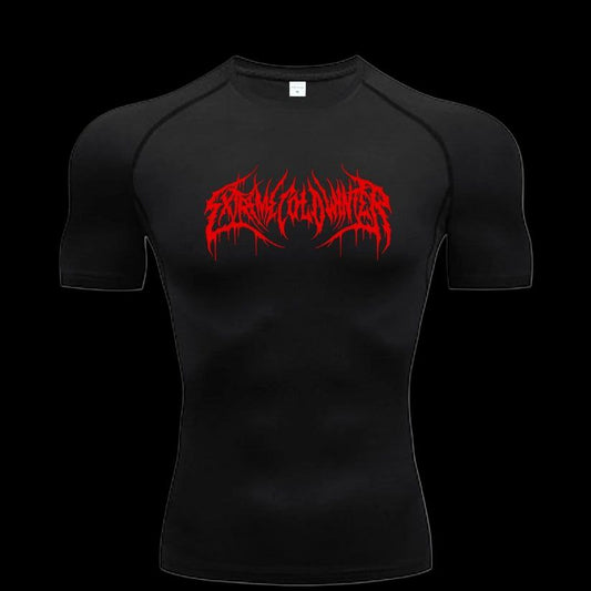 Scribble Compression T-Shirt – Athletic Fit