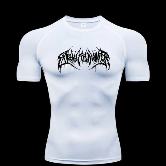 Scribble Compression T-Shirt – Athletic Fit