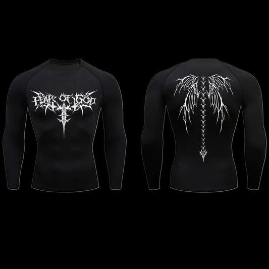 Winged Compression Long Sleeve – Dark Grace Gear