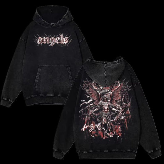 Hexborn Ritual Hoodie – Oversized Black