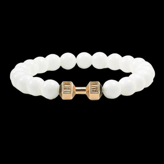 White Lava Bracelet – Matte Stone | High Quality