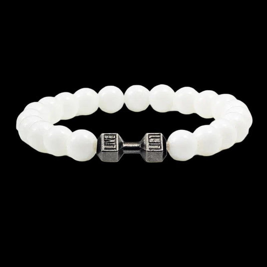 White Lava Bracelet – Matte Stone | High Quality