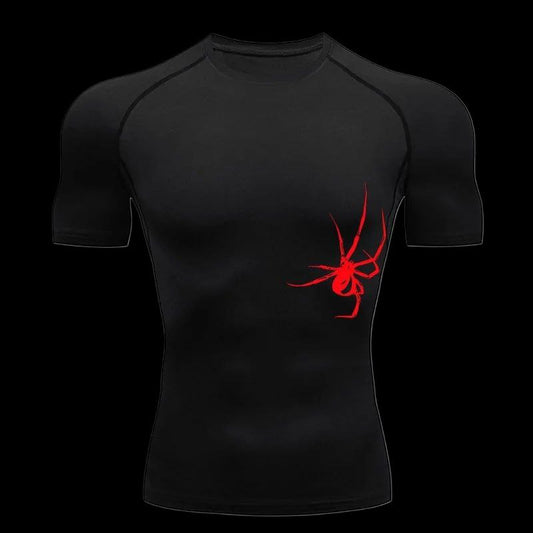 Y2K Spider Compression T-Shirt – Webbed Fit Gymwear