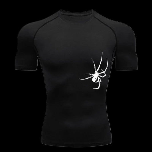 Y2K Spider Compression T-Shirt – Webbed Fit Gymwear