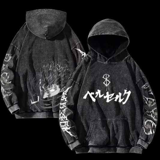 KAZAN Oversized Gothic Hoodie