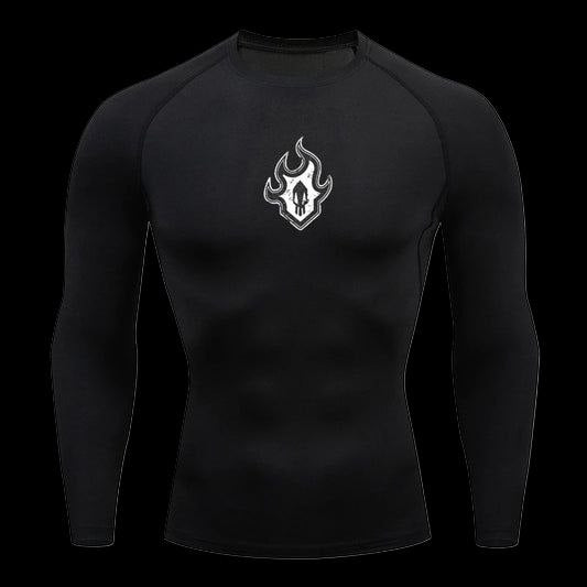 Shinigami Mark Compression T-Shirt – Long Sleeve Gym Top
