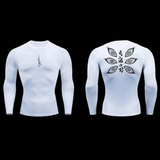 Demon Eyes Compression Shirt – Long Sleeve Power Fit