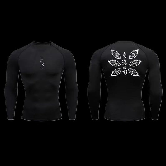 Demon Eyes Compression Shirt – Long Sleeve Power Fit