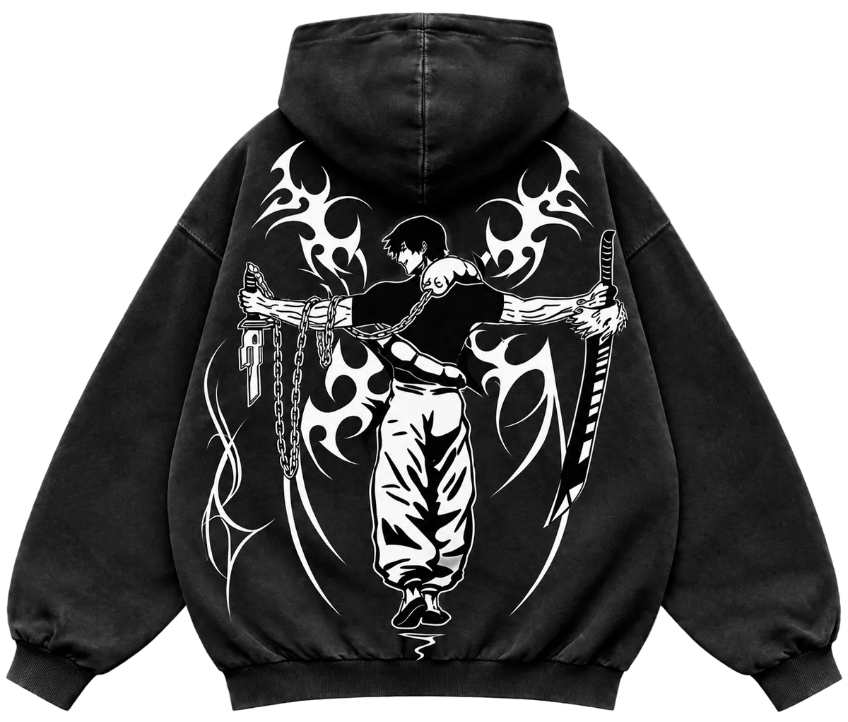 Toji Obsidian Hoodie – Athletic Fit |MAZENTIH