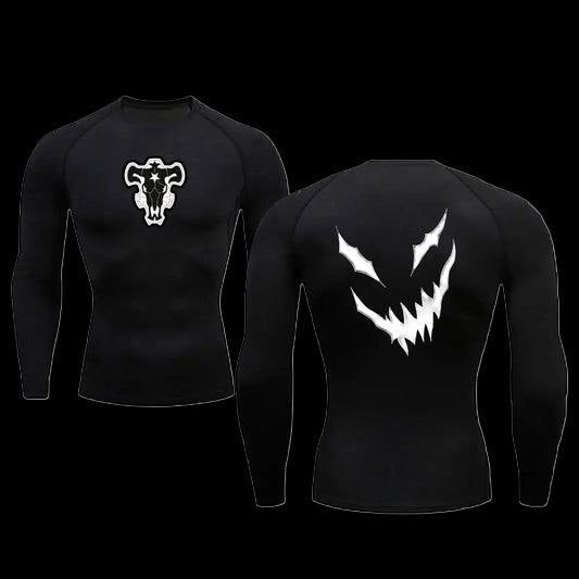 Asta demon Smile Compression Long Sleeve T-Shirt