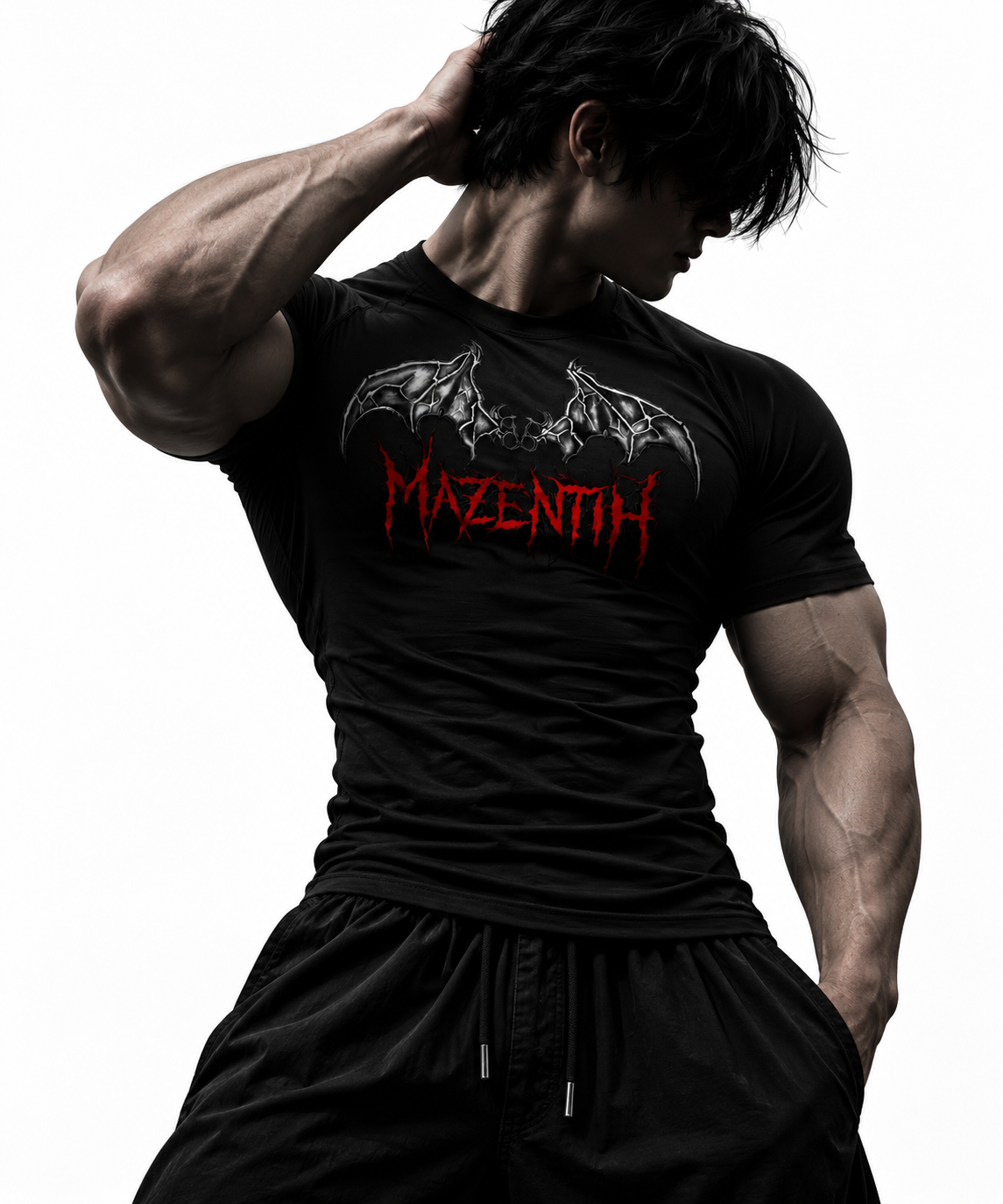 Dark Mazentih Gym Compression – Athletic Fit | MAZENTIH