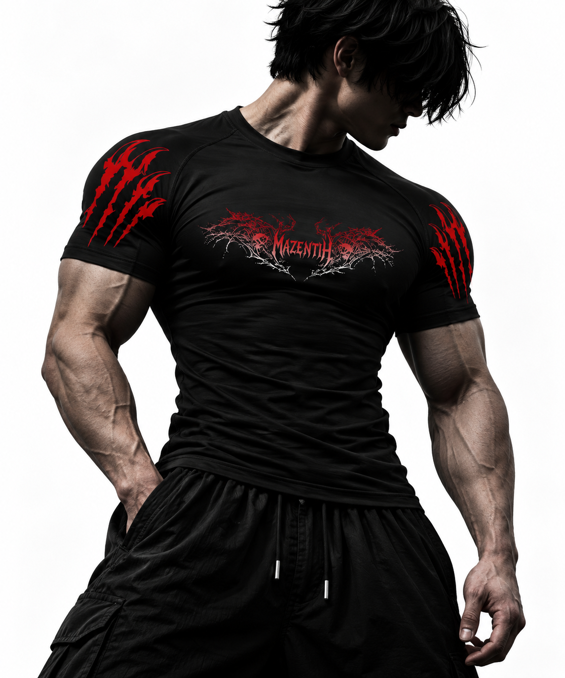 Abyssborn Compression Tee | MAZENTIH