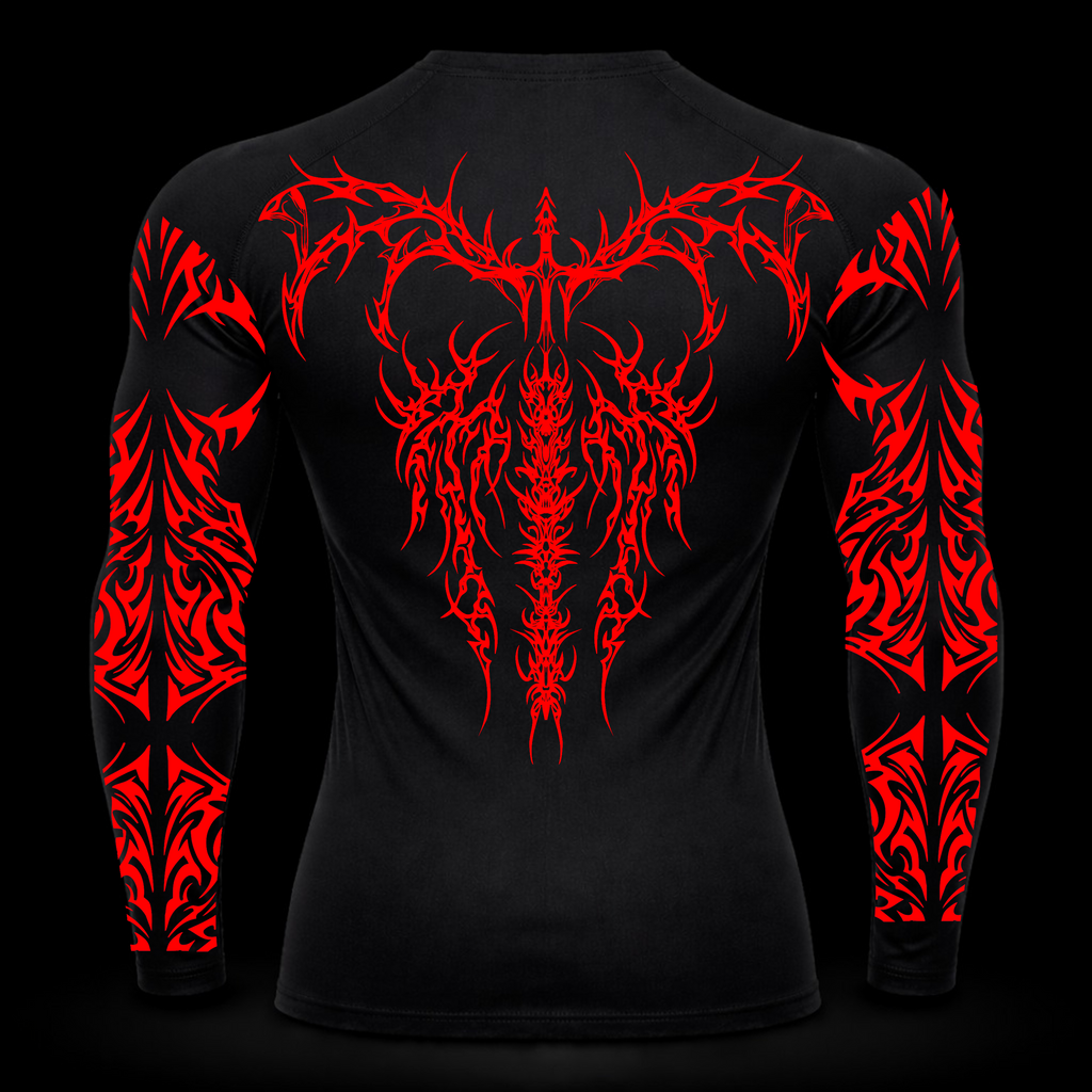Elite Thorns Long Sleeve Compression – Athletic Fit | MAZENTIH