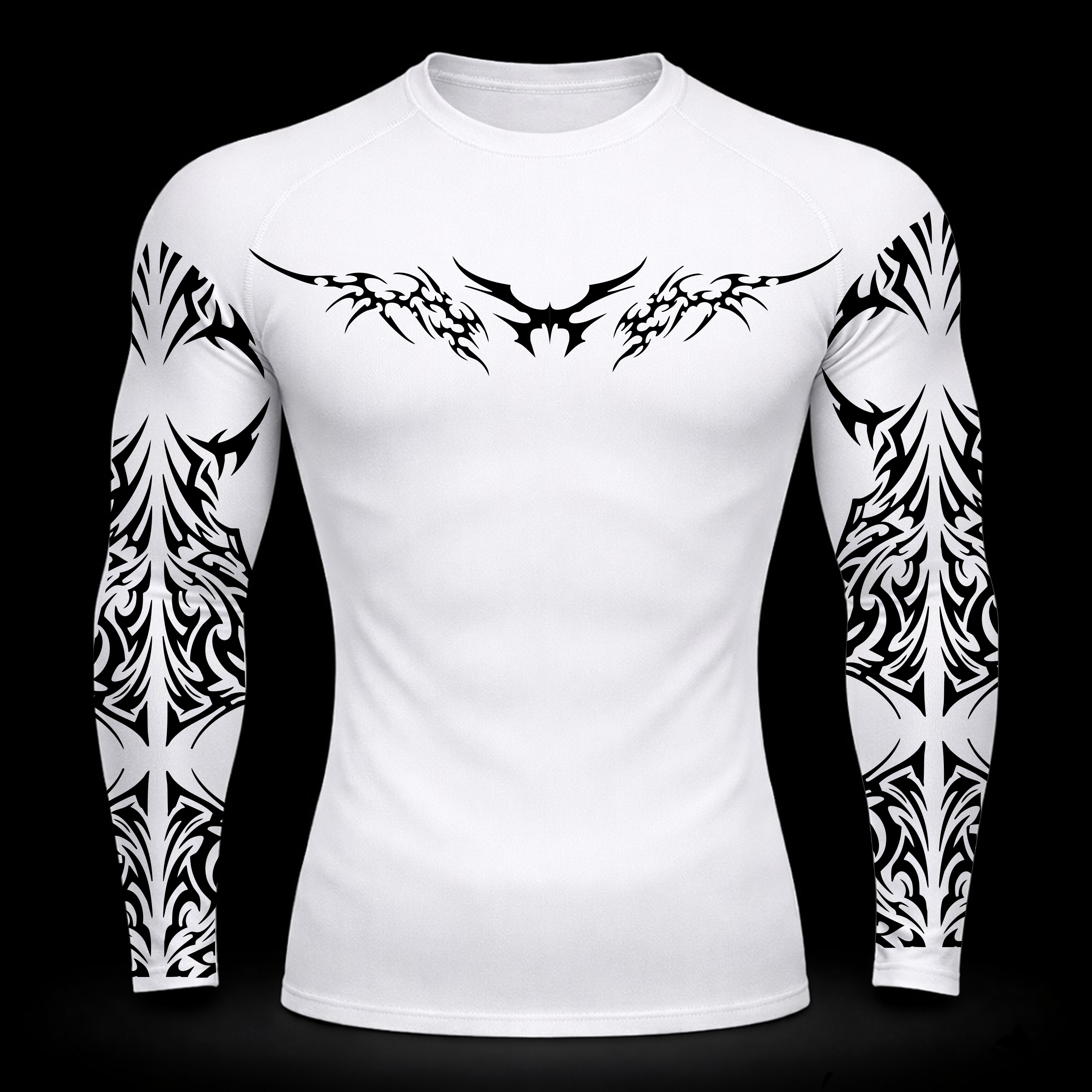 Elite Thorns Long Sleeve Compression – Athletic Fit | MAZENTIH