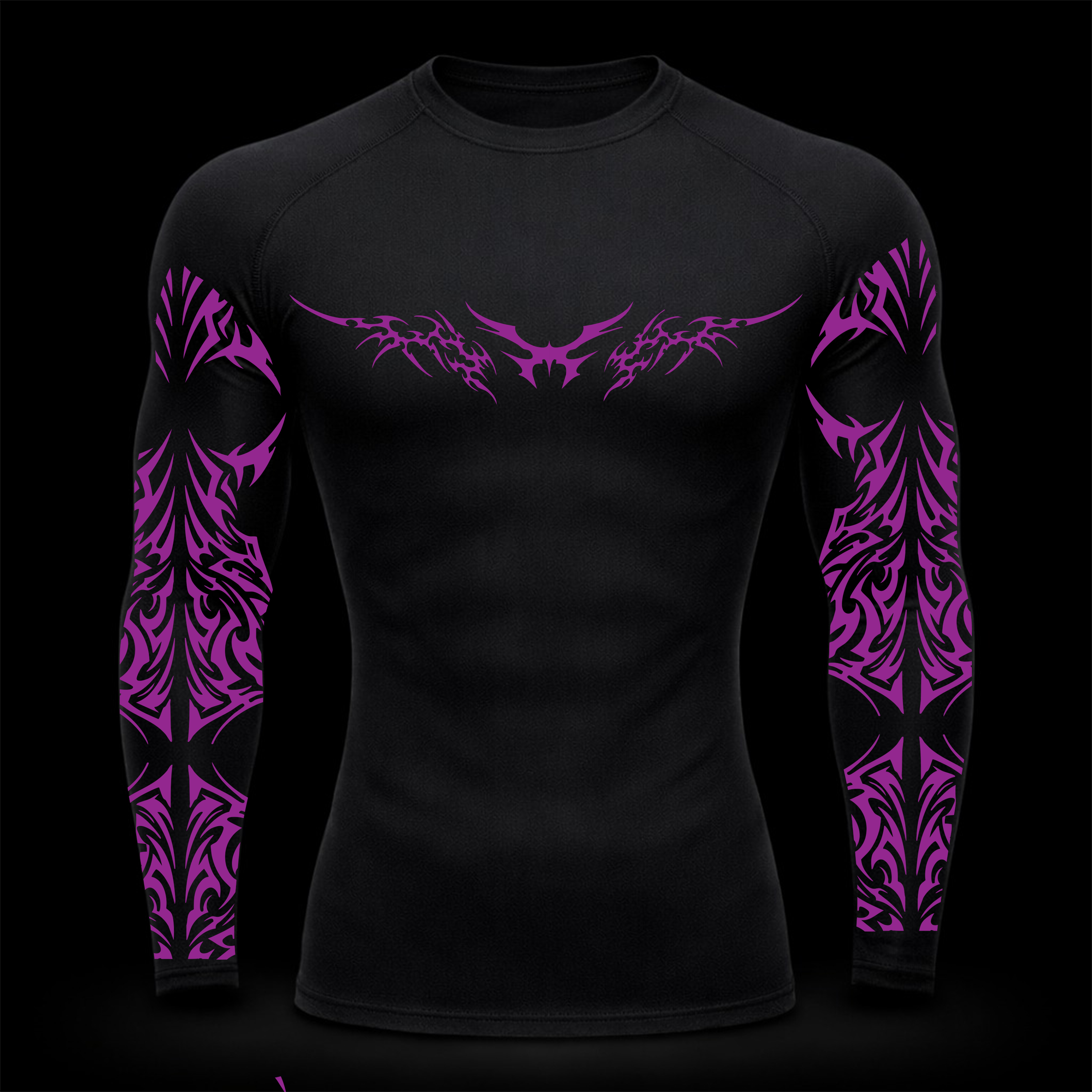 Elite Thorns Long Sleeve Compression – Athletic Fit | MAZENTIH