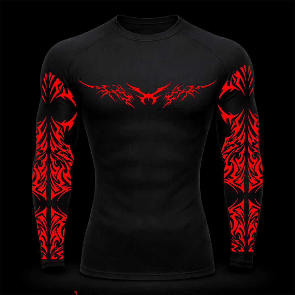 Elite Thorns Long Sleeve Compression – Athletic Fit | MAZENTIH
