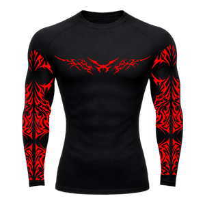 Elite Thorns Long Sleeve Compression – Athletic Fit | MAZENTIH