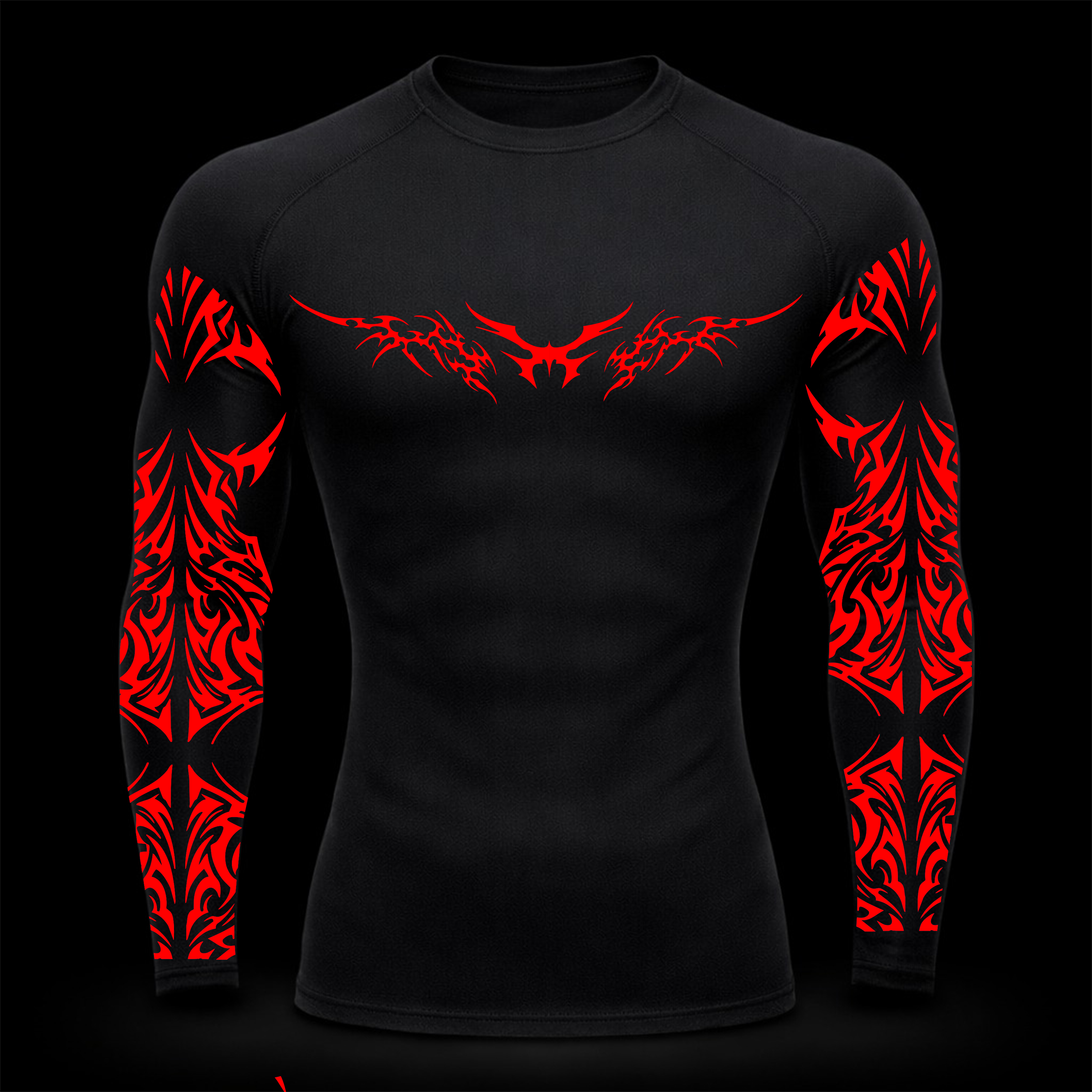 Elite Thorns Long Sleeve Compression – Athletic Fit | MAZENTIH