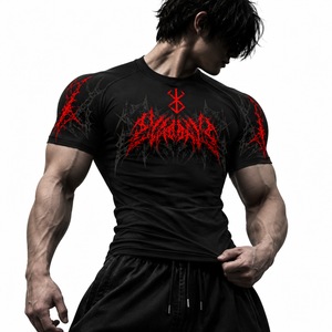 Dark Berserk Gym Compression – Athletic Fit | MAZENTIH