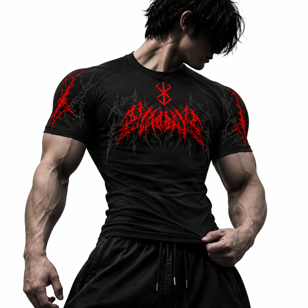 Dark Berserk Gym Compression – Athletic Fit | MAZENTIH